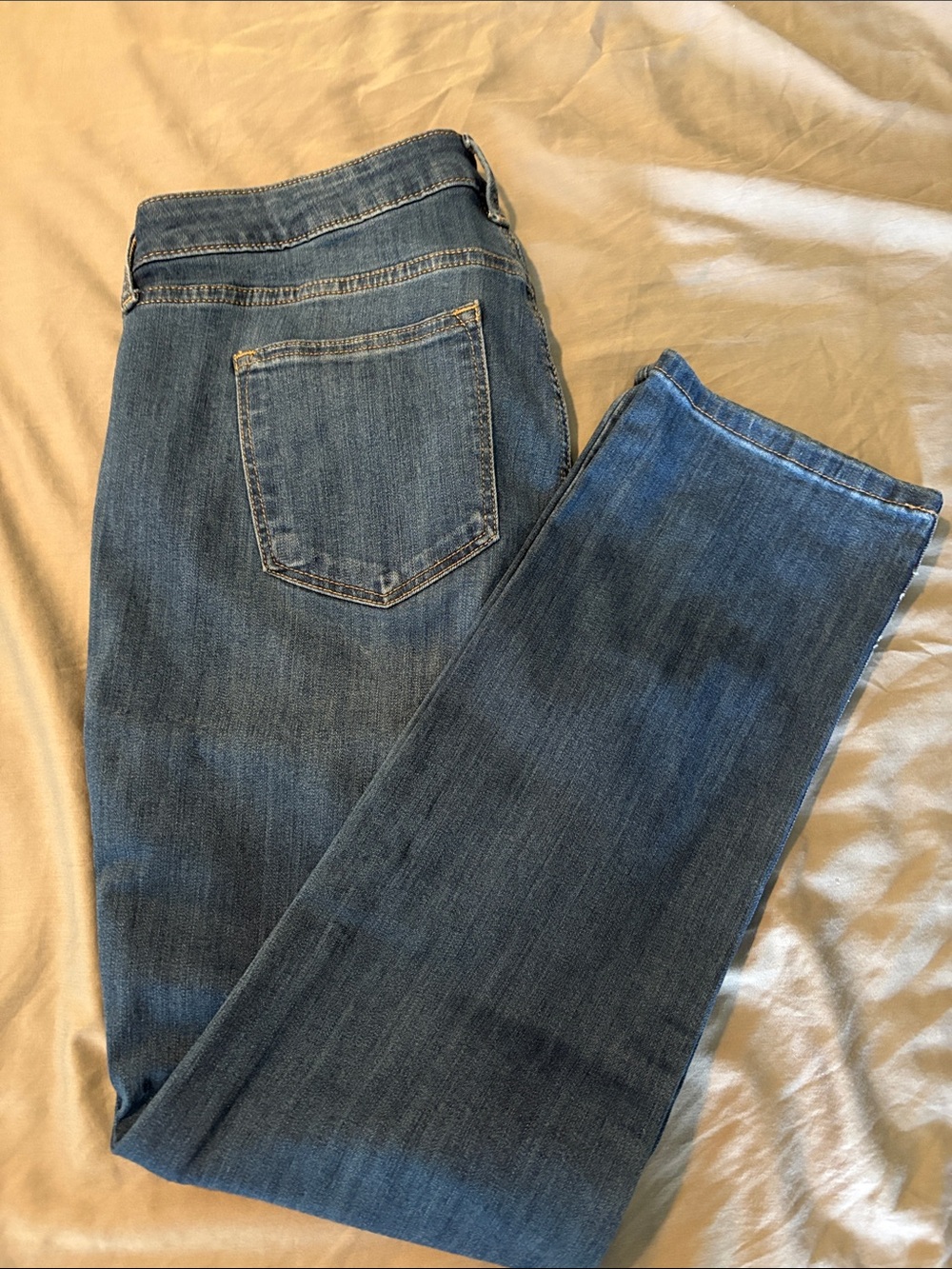 Sonoma Women's Mid Blue Straight Leg Jeans
